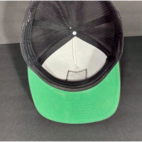 RVCA Mesh Back Trucker Hat Snapback Adjustable Black One Size Surf Skate Cap - Picture 5 of 5